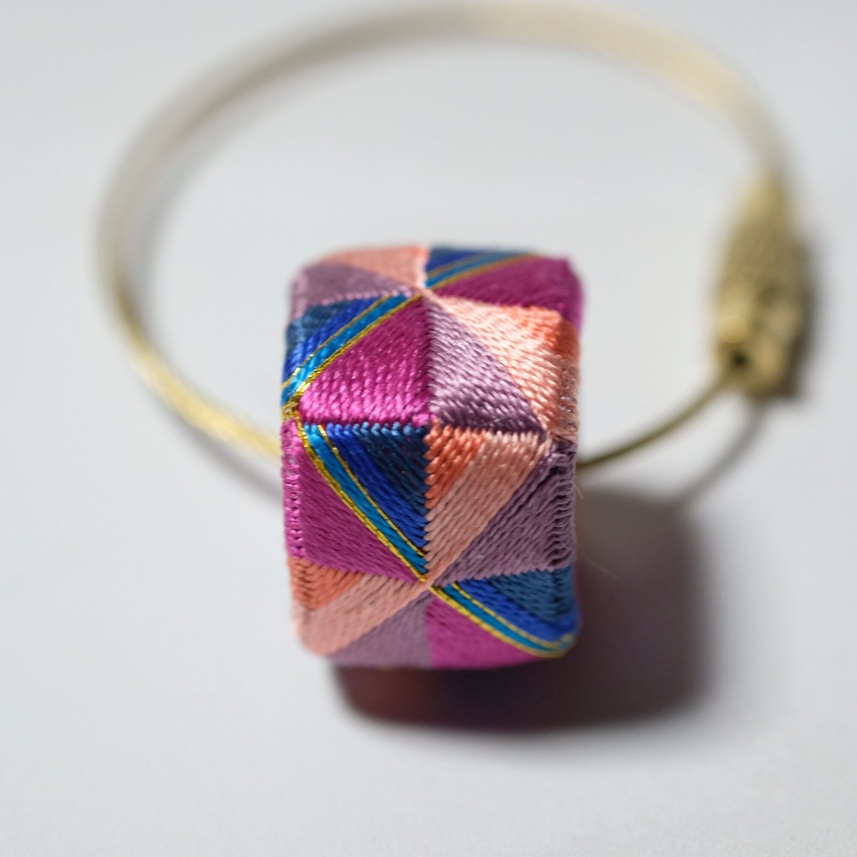 ゆびぬき・四角 thread jewelry Ricca2A | kougeisha STORE ゆびぬき・四角 thread jewelry Ricca2A | kougeisha STORE