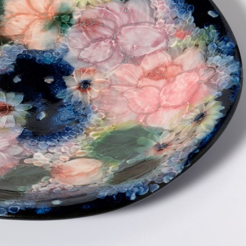 野村晃子 蓋物 お花 フラワー 陶器 【公式通販】