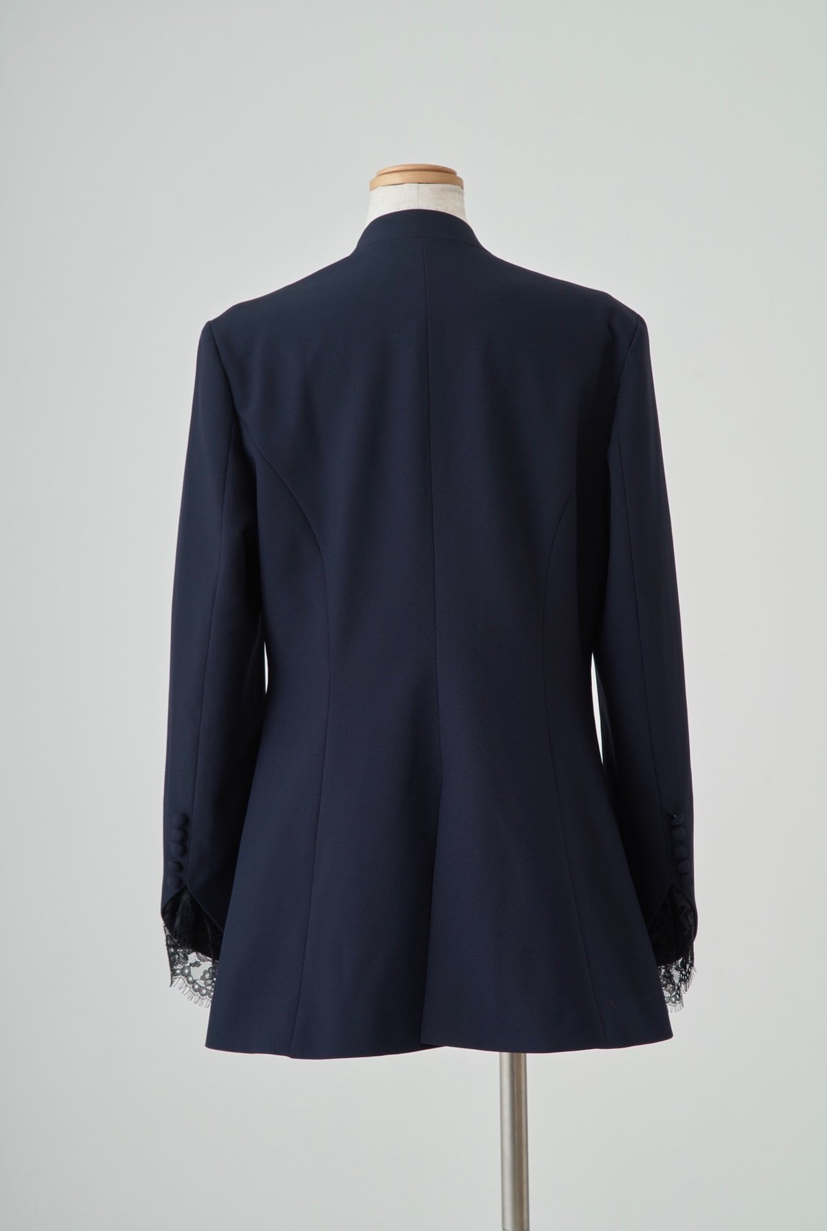 Victoria V collar Jacket Navy | elu