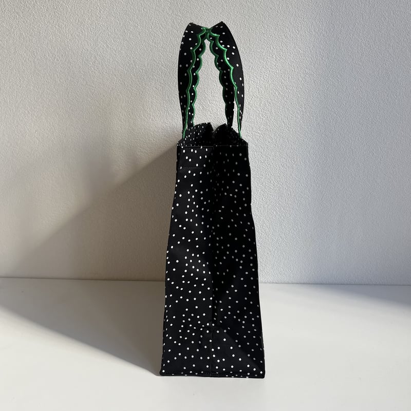 Fleur tote (square small) Dot Green | elu Fleur tote (square small) Dot Green | elu