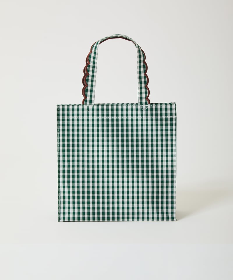 elu. フルールトート　yellow Fleur tote（medium） Dot Green | elu