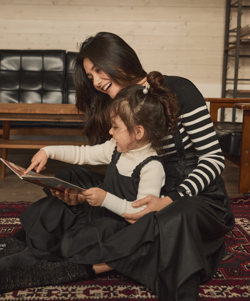 Scallop leather high waist jumper skirt LEA-bl