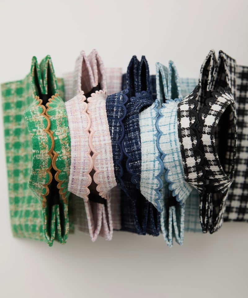 Fleur tote （square small）Tweed black | elu