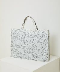 Fleur tote（square） gingham check beige×pink | elu