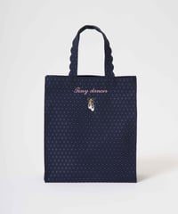 Fleur tote portable bag-MESH-Black | elu