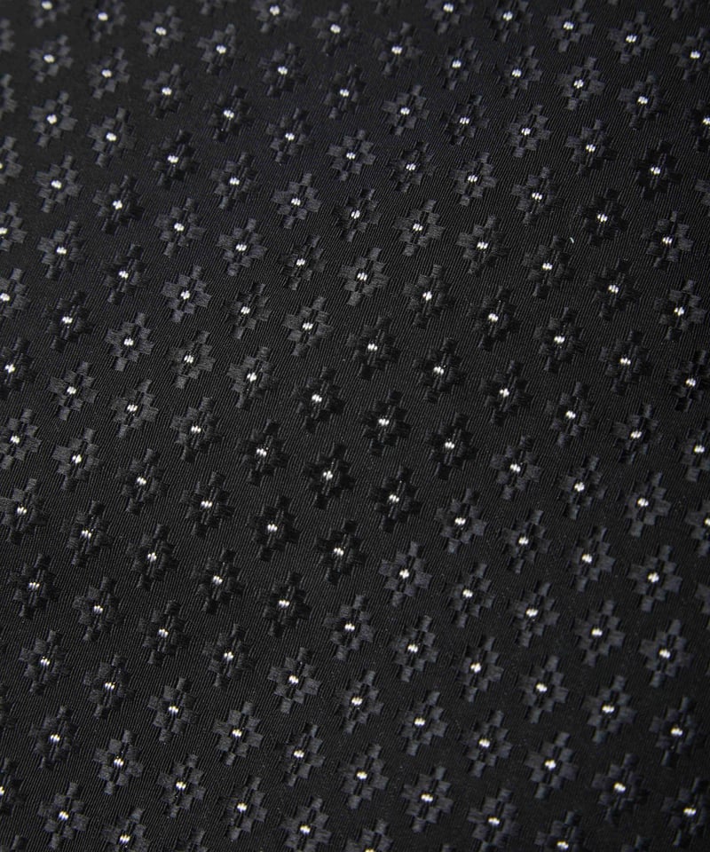 Fleur tote （square small） Flower dot Black | elu