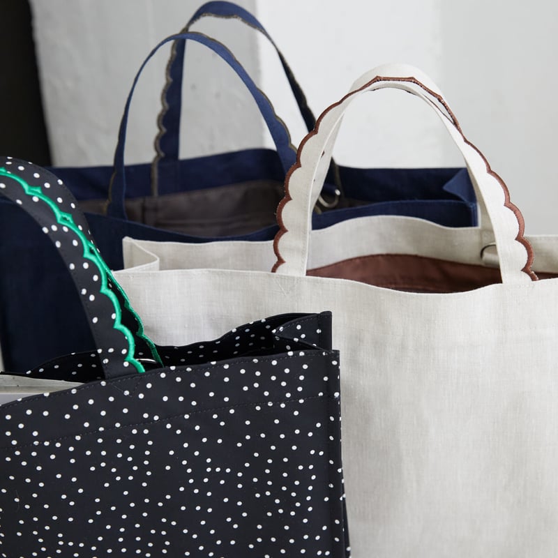 Fleur tote（medium） Dot Green | elu 