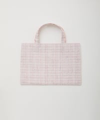 elu.Fleur tote（square）Corduroy Fleur tote （square small）Corduroy navy × navy