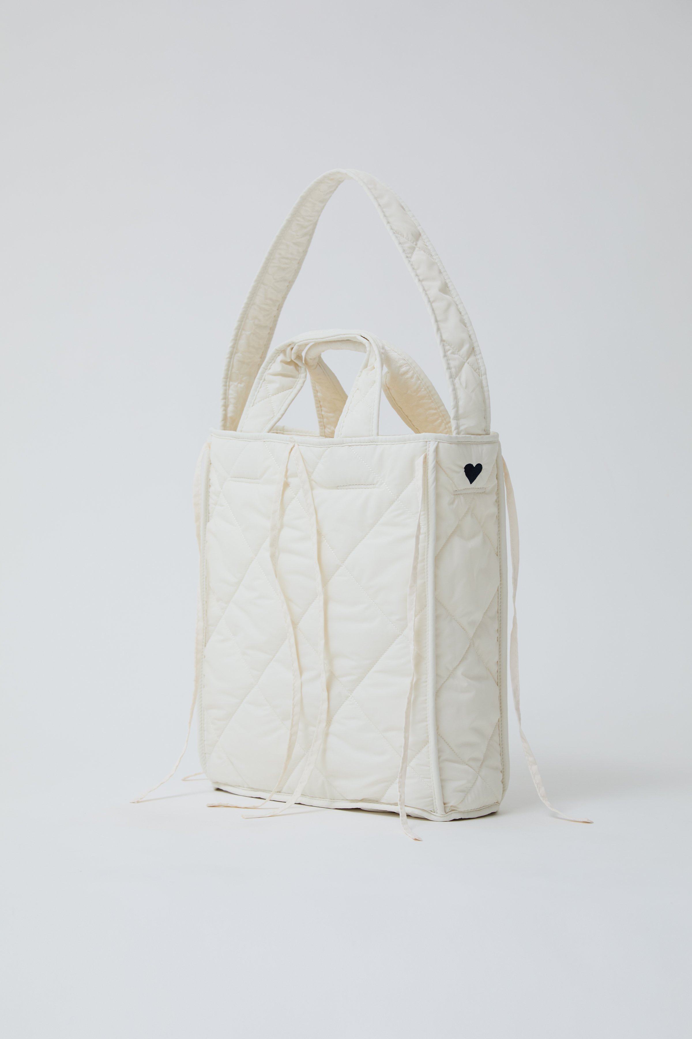 完売　elu. リバーシブルジャガードキルティングトートバッグ　フルールバッグ Reversi -Jacquad & quilting Bag- White | elu