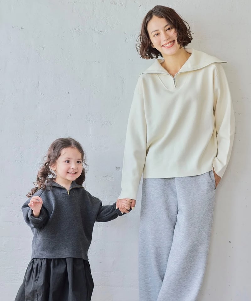 スカート elu Peony wool skirt- Charcoal/ Ivory elu Peony wool skirt- Charcoal/ Ivory