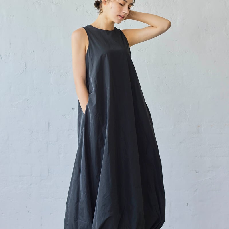 Amelie Balloon dress Black | elu