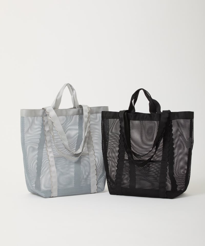 新品未開封 elu メッシュブラック フルールトート Fleur tote bag -MESH-Black | elu