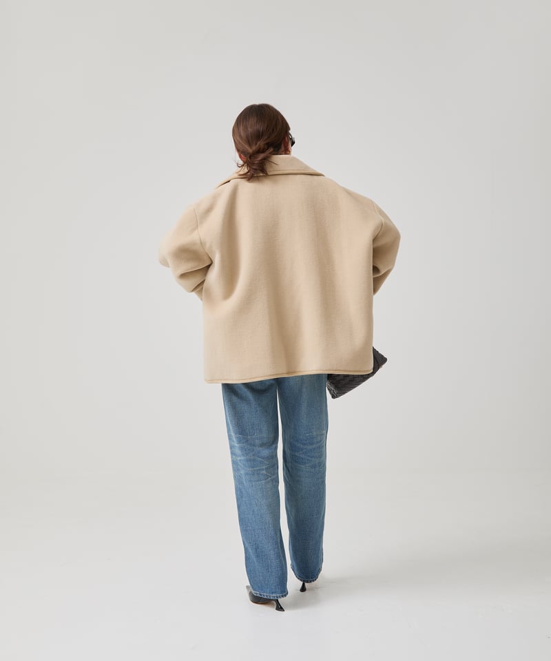 elu. エル　Ragdoll short coat / Ivory コート Ragdoll short coat Beige/ Ivory | elu