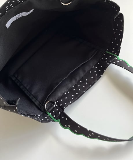 Fleur tote（lesson） Dot Green