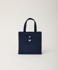 Fleur tote （square small）Tweed black | elu