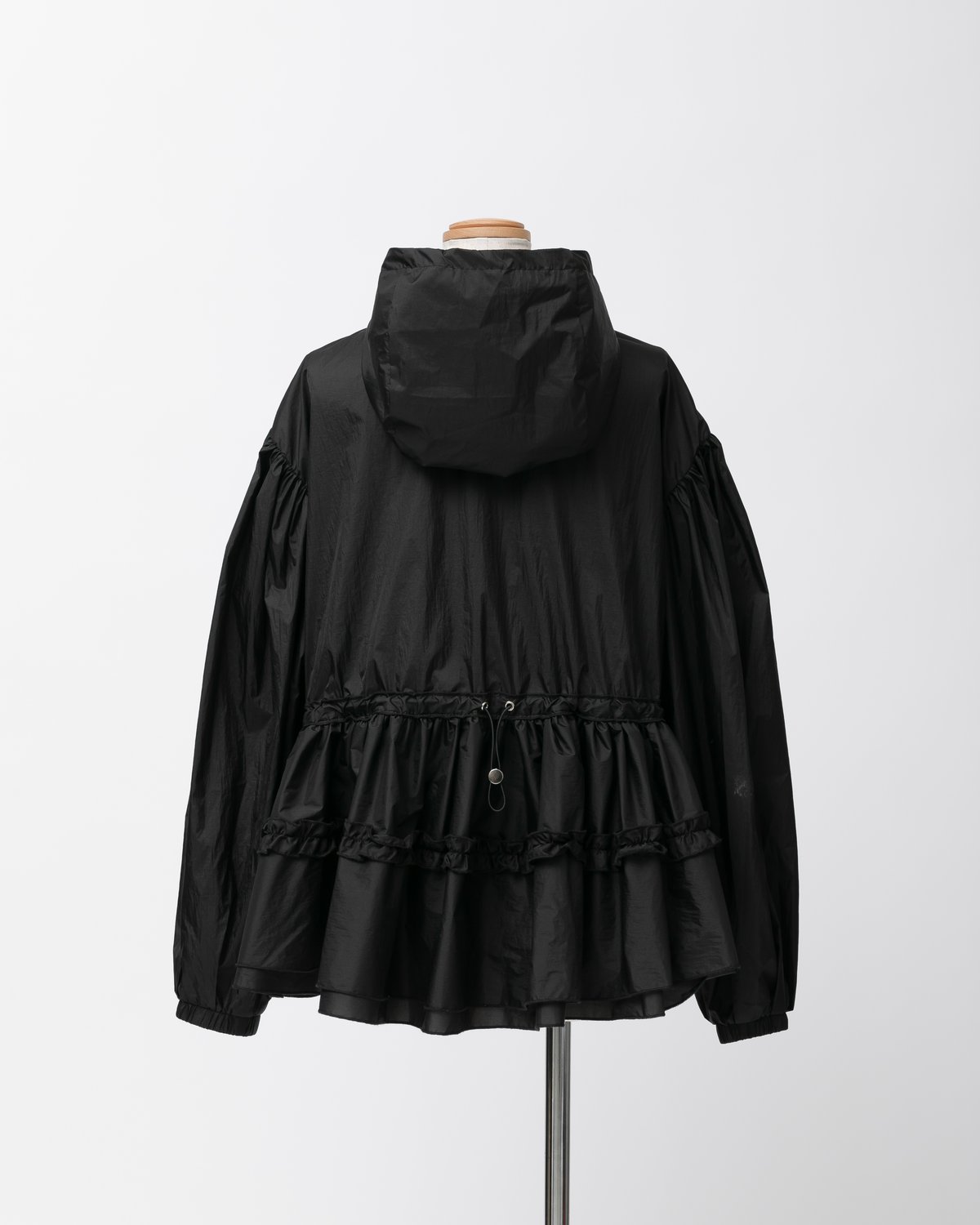 スペシャル特典 Daisy gather peplum UVcut sheer Parker -black- トップス