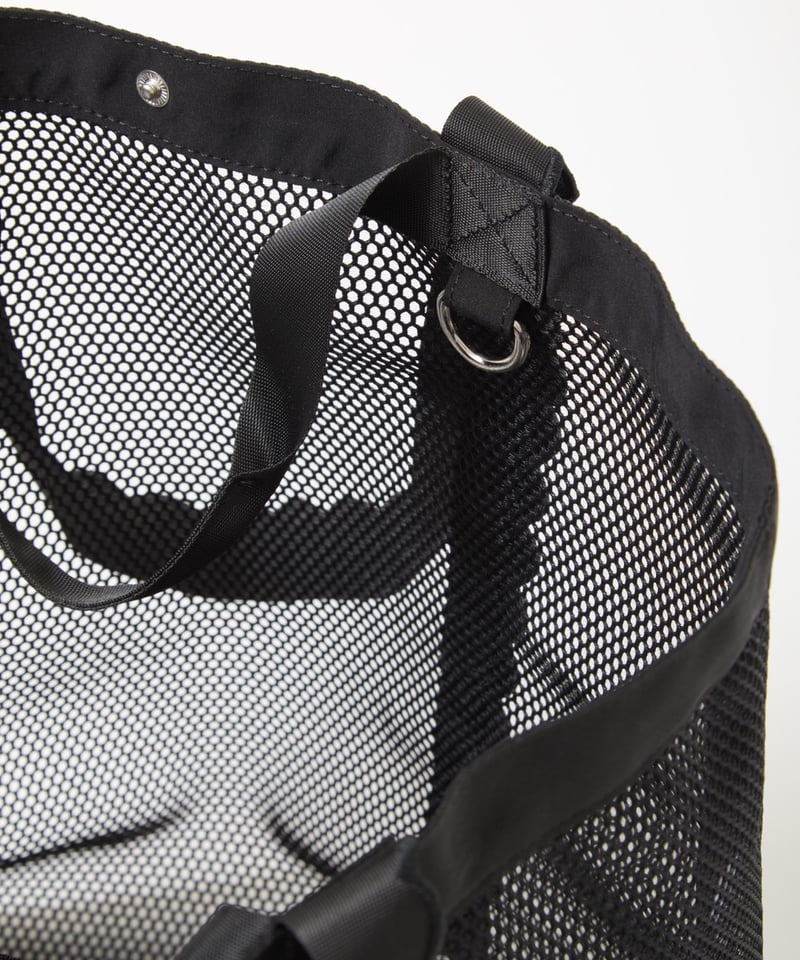 Fleur tote bag -MESH-Black | elu