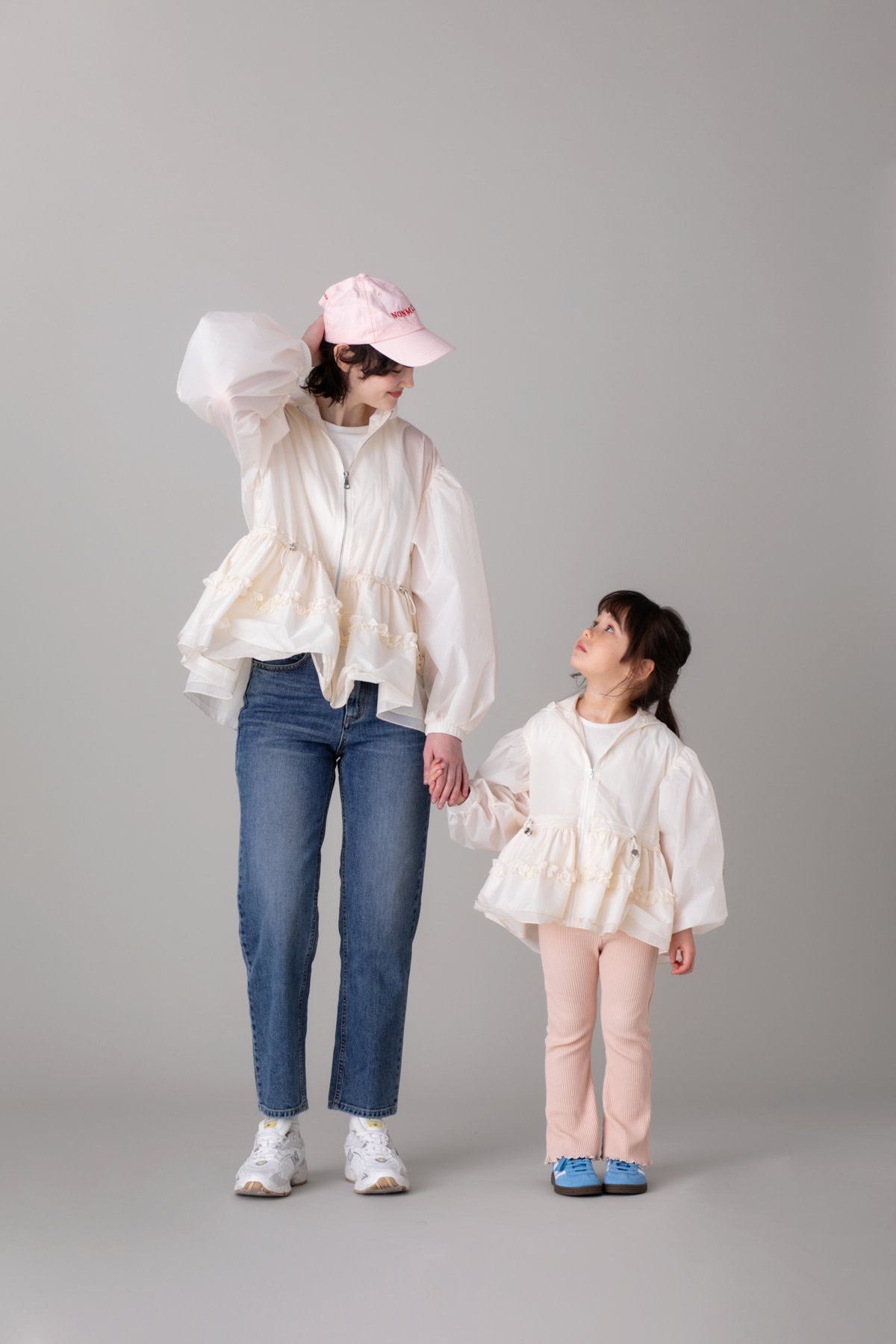 あ*定様 elu. Daisy gather peplum UVcut shee Daisy gather peplum UVcut sheer Parker -ivory-