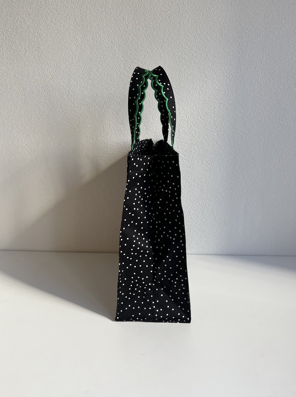 Fleur tote（square）Dot Green | elu
