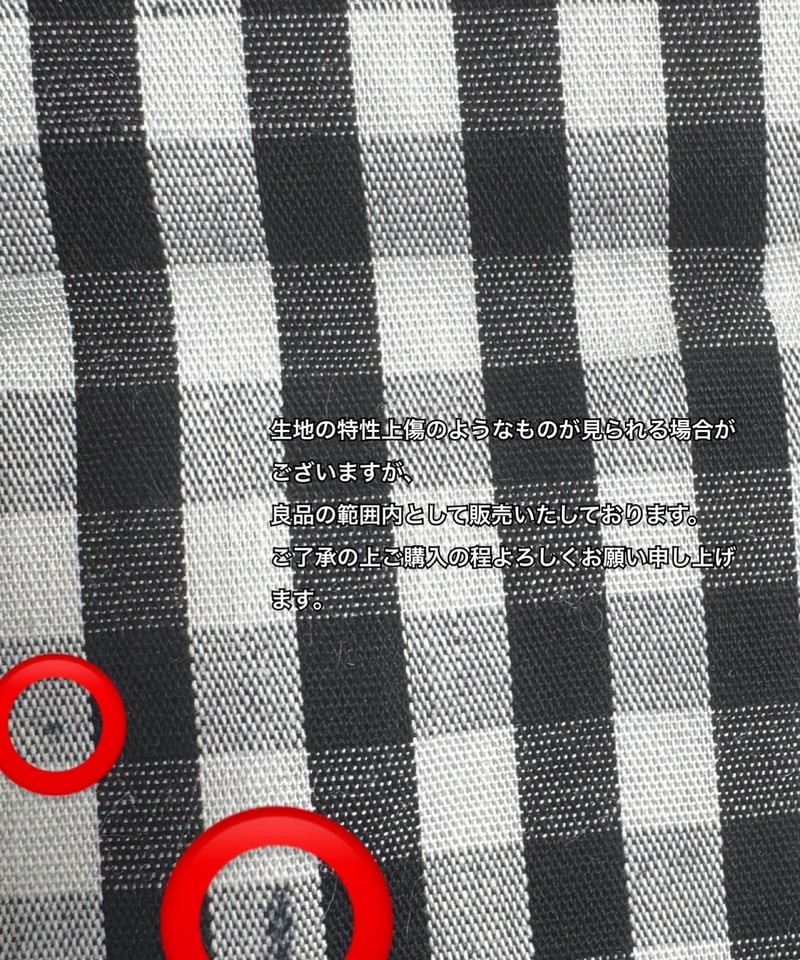 Fleur tote （square small） gingham check black×n