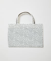 Fleur tote （square small） Dot Green | elu