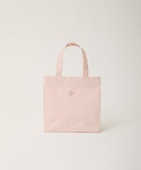 Fleur tote （square small）Corduroy navy × navy