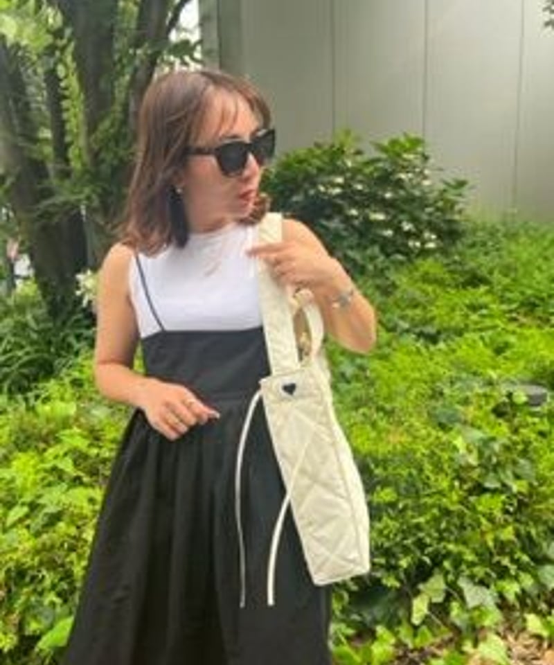 Reversi -Jacquad & quilting Bag- White | elu