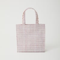 Fleur tote（square） gingham check black×black |