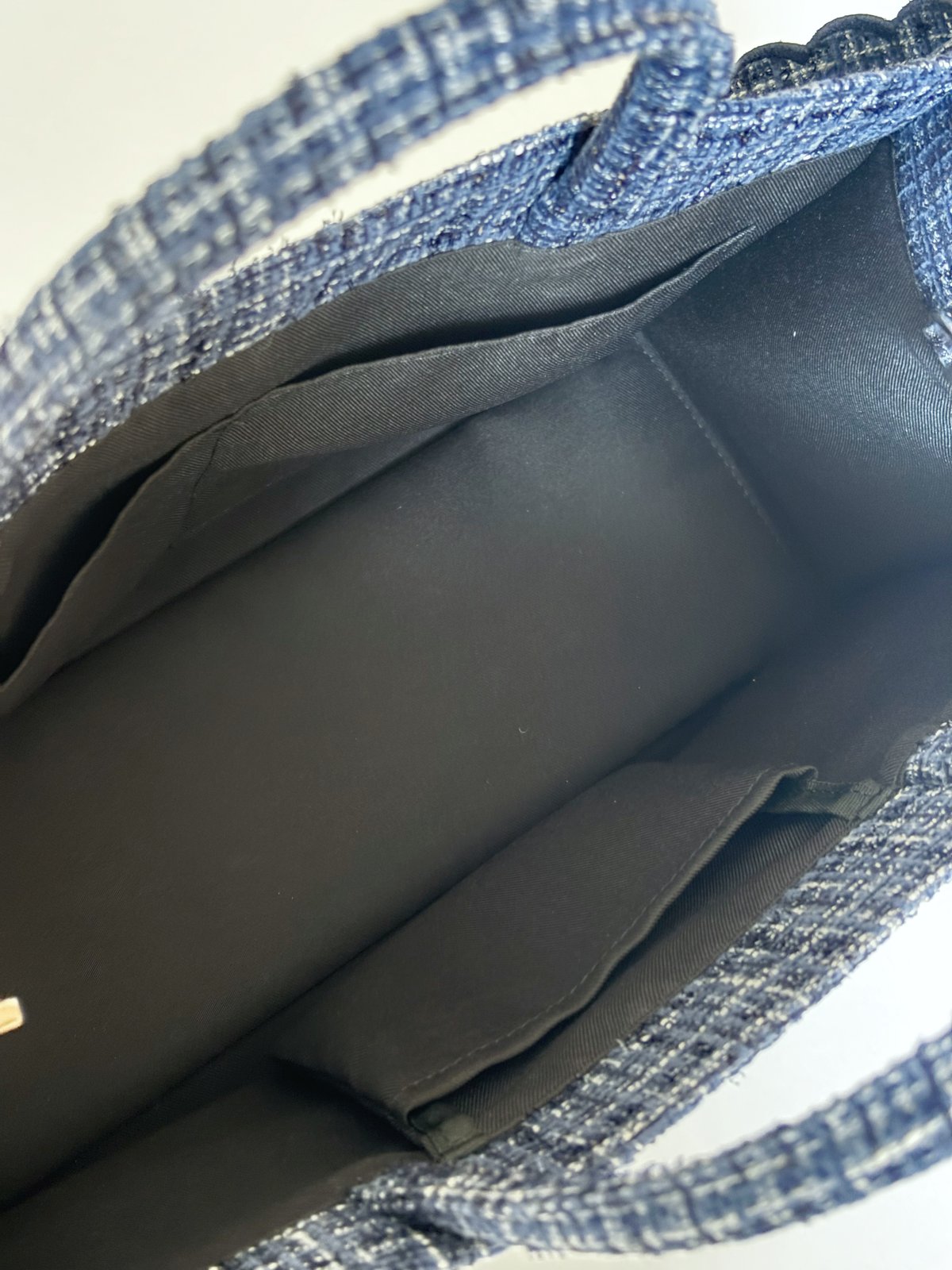 Fleur tote （Library）Tweed black | elu