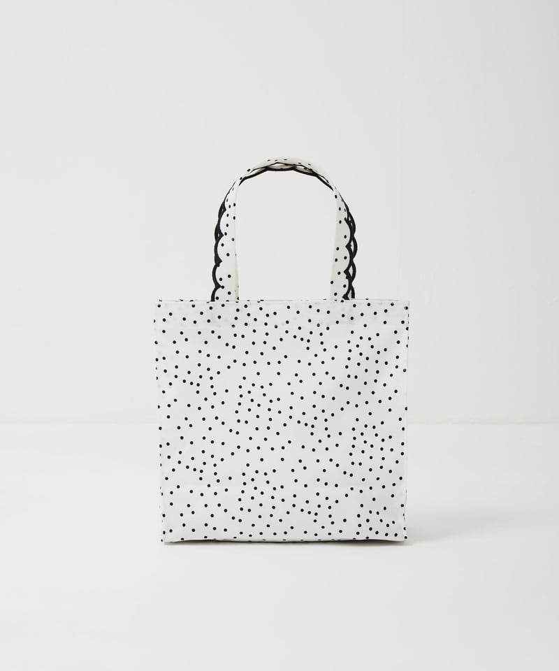 elu. Fleur tote トートバッグ（square small) Fleur tote （square small） Dot Green | elu
