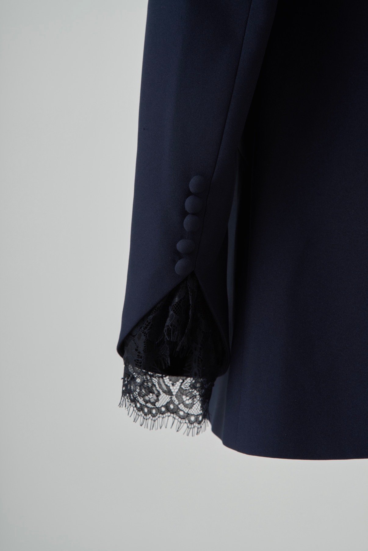 Victoria V collar Jacket Navy | elu