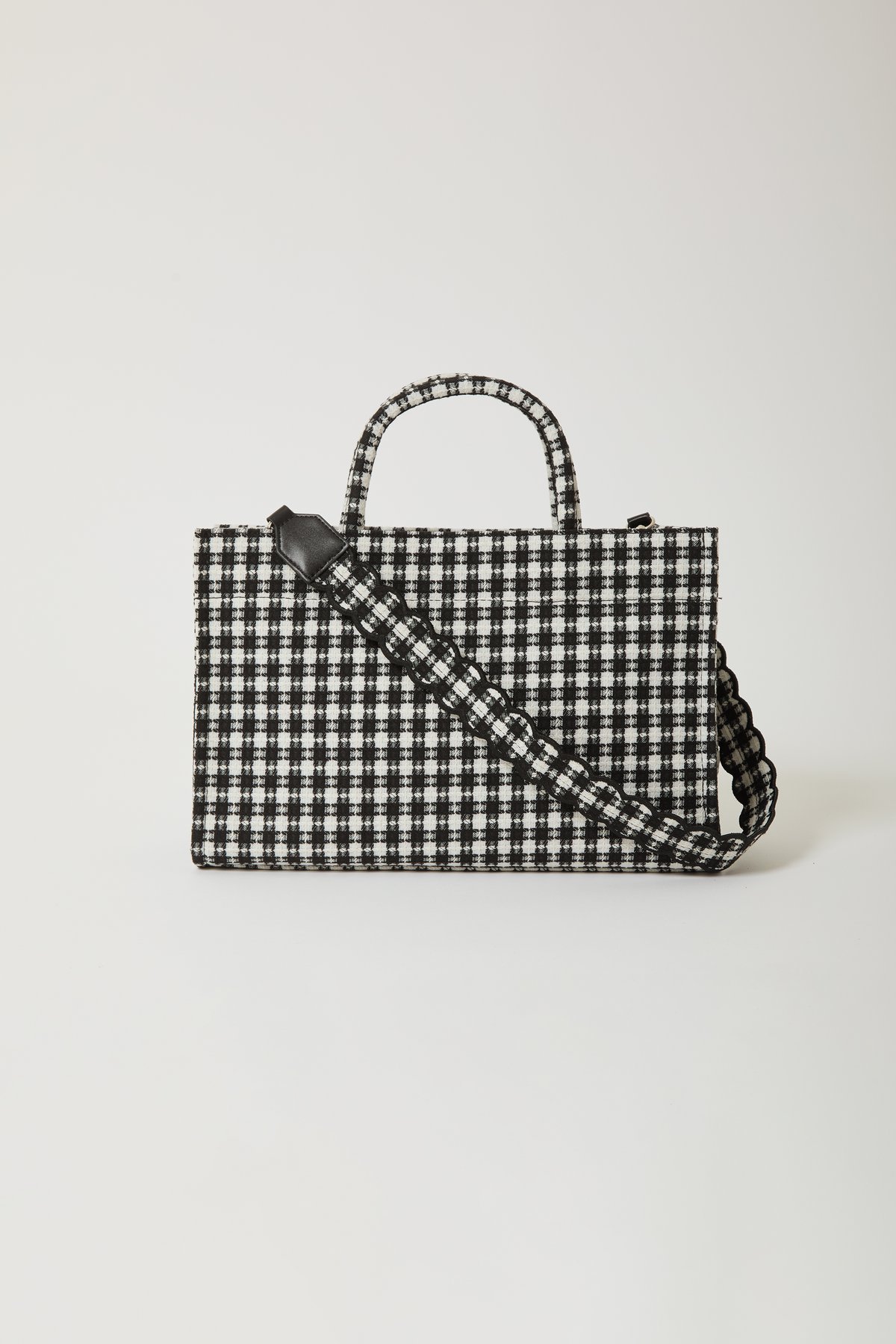 Fleur tote （Library）Tweed black | elu
