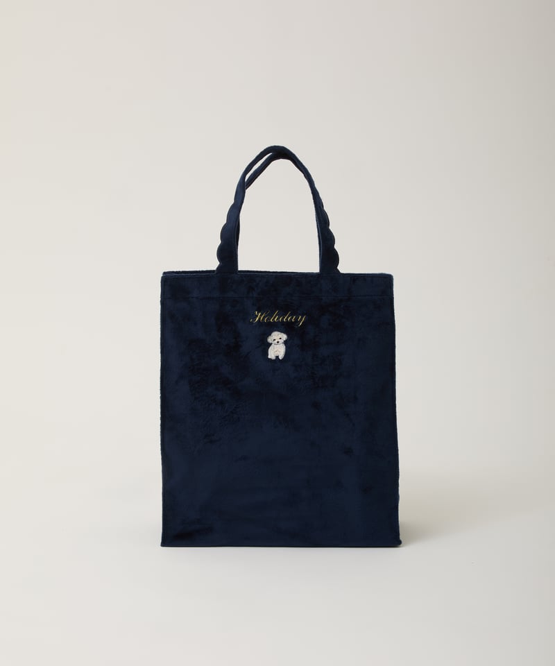 elu.Fleur tote（square）Corduroy Fleur tote（square）Corduroy brown × brown | elu