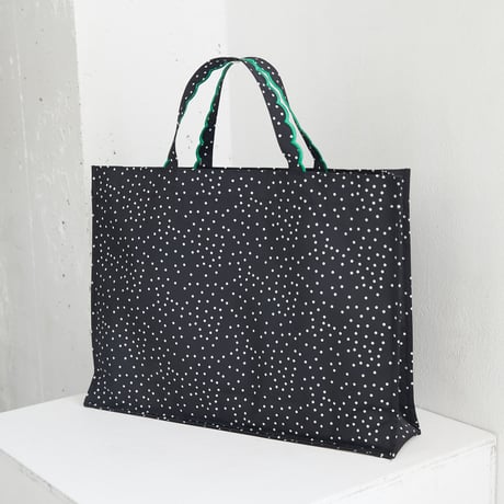 Fleur tote（medium）  Dot Green