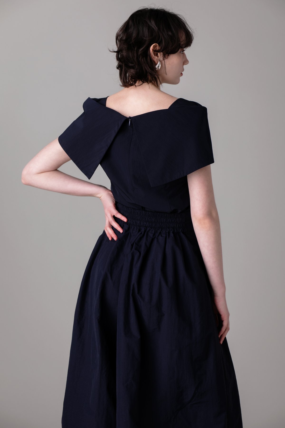 Aurora blouse summer -navy- | elu