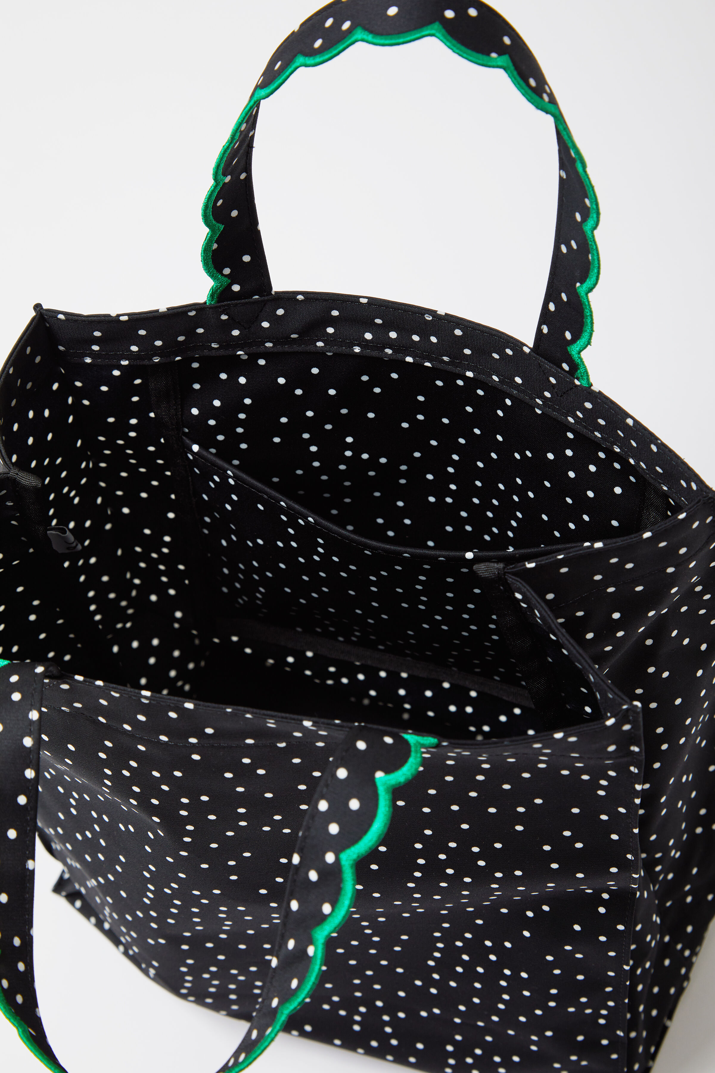 Fleur tote（square）Dot Green | elu