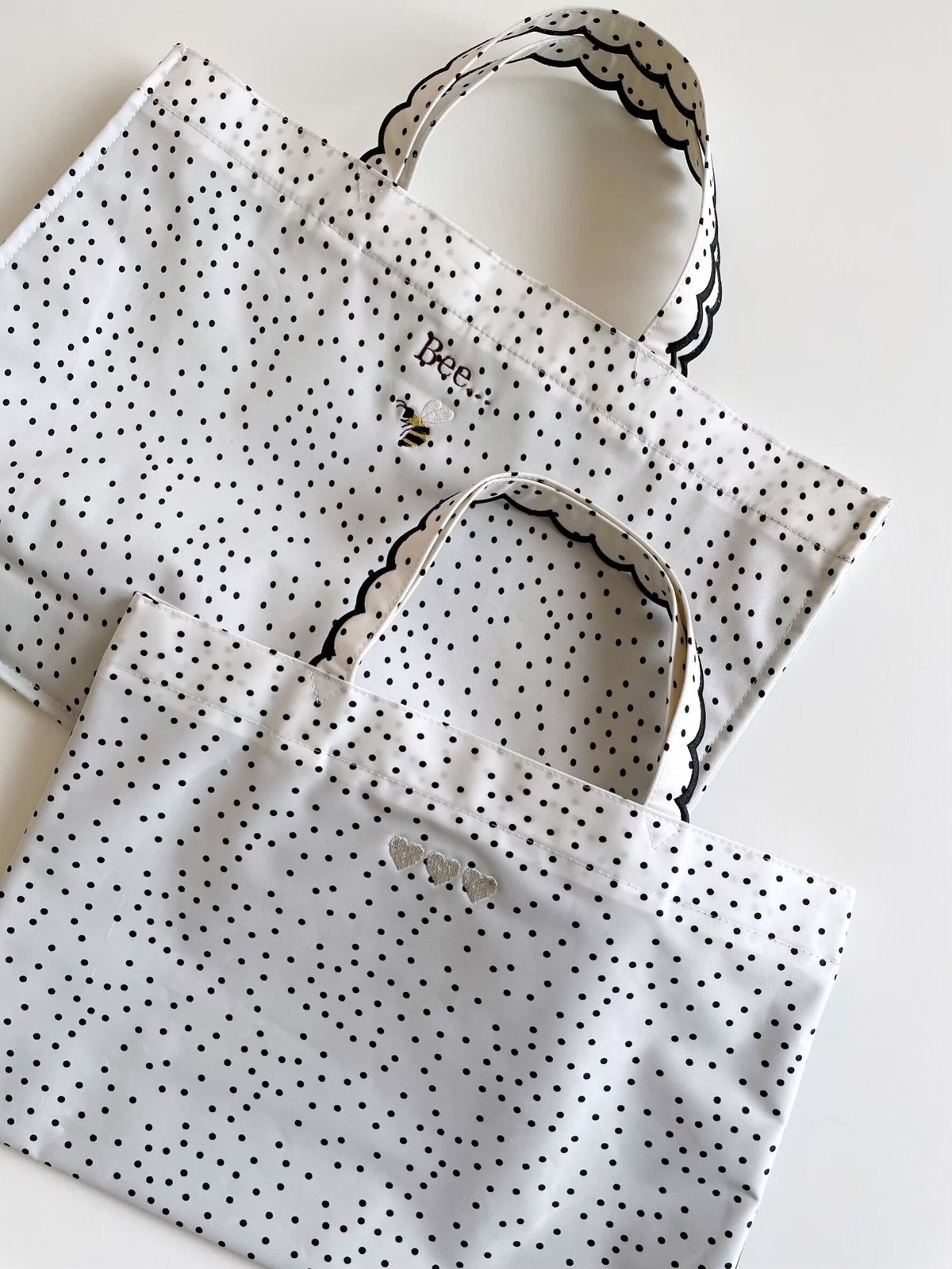 elu. フルールトート Fleur tote（square） gingham check black×black |