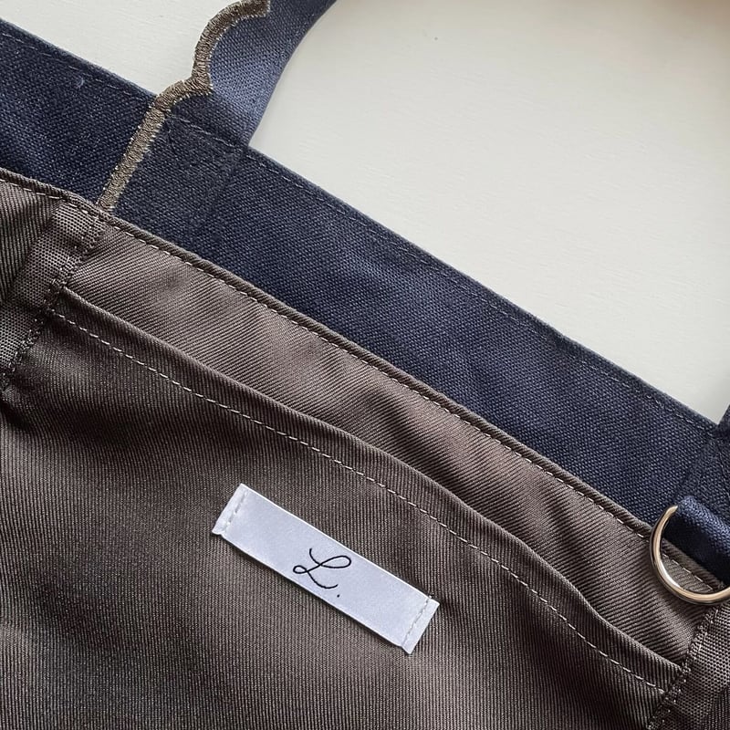 Fleur tote(medium) Navy | elu Fleur tote(medium) Navy | elu