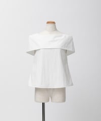 あ*定様 elu. Daisy gather peplum UVcut shee Daisy gather peplum UVcut sheer Parker -ivory-