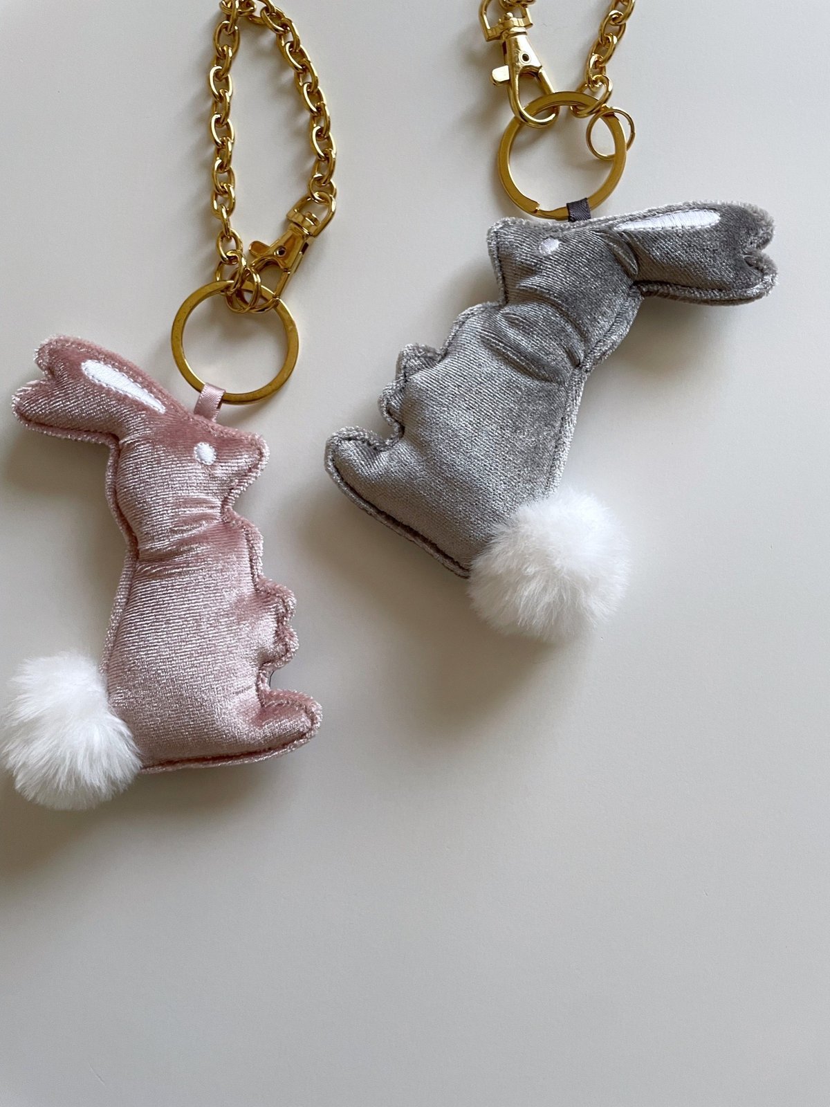 Fur rabbit bag charm elu