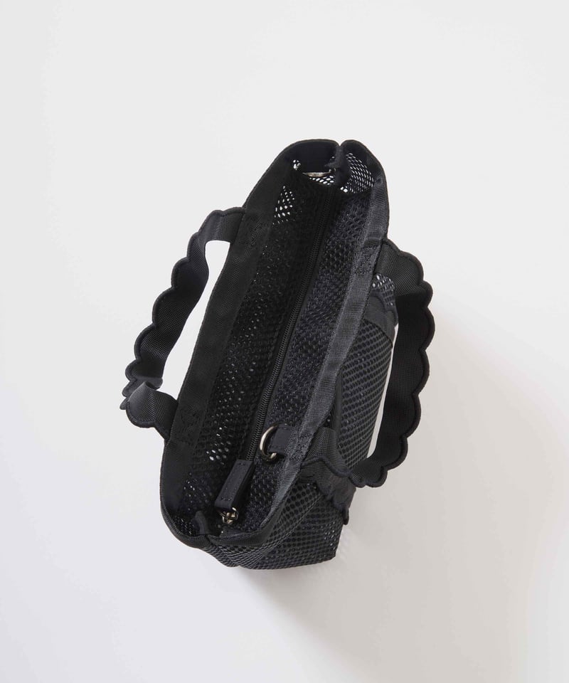 elu エル　Fleur tote portable メッシュバッグ　ブラック Fleur tote portable bag-MESH-Black | elu