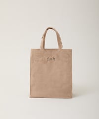 Fleur tote（square）Corduroy brown × brown | elu