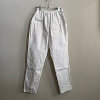 ゴーシュ　スレンヘリンボン　テーパードパンツ　ホワイト