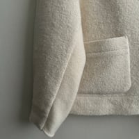 TENNE HANDCRAFTED MODERN weave and knit no collar jacket