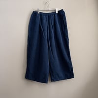 R＆D オールドマンズテーラーリネン刺繍スタンドカラーシャツブラック