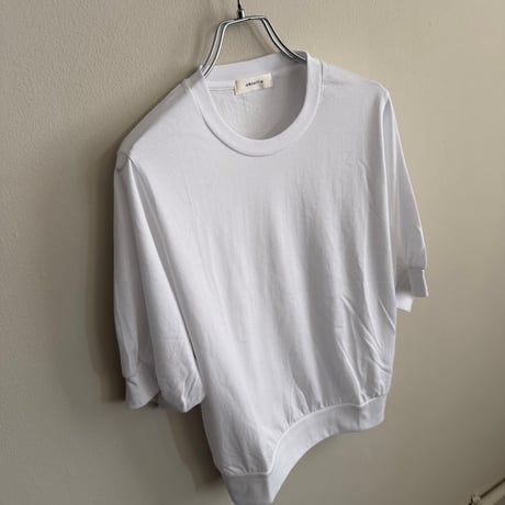 chiclin コットン　５分袖　Tシャツ　ネイビー