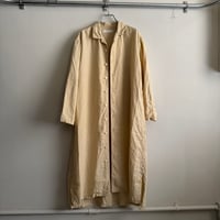 homspun リネンバイオ長袖　コートワンピース
