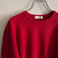 chiclin  コットン　エルボーパッチニット　カーキ　赤　ネイビー