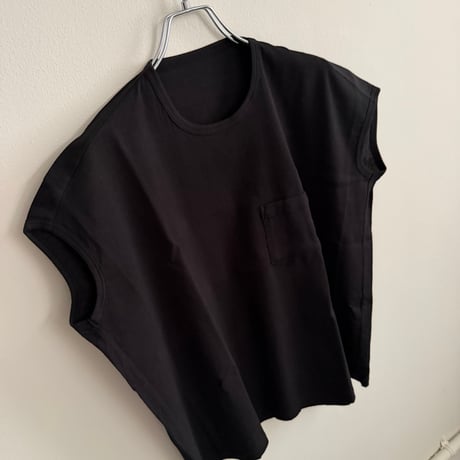 ゴーシュ　ピケクレープ　フレンチTシャツ　　ライトベージュ　ネイビー　ブラック