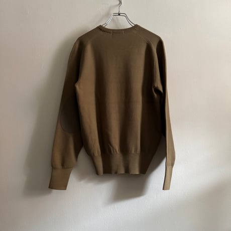 chiclin  コットン　エルボーパッチニット　カーキ　赤　ネイビー